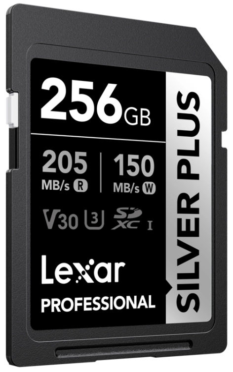 Karta pamięci Lexar Pro Silver PLUS 1066x SDXC R205/W150 256GB