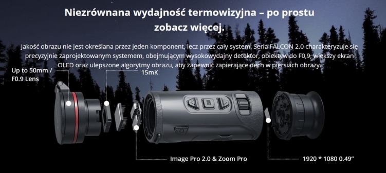 Monokular termowizyjny Hikmicro Falcon FQ50 2.0