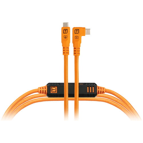 Kabel TetherPro Optima 10G USB-C to USB-C 4.6m Kątowy CUC15RTG2-ORG