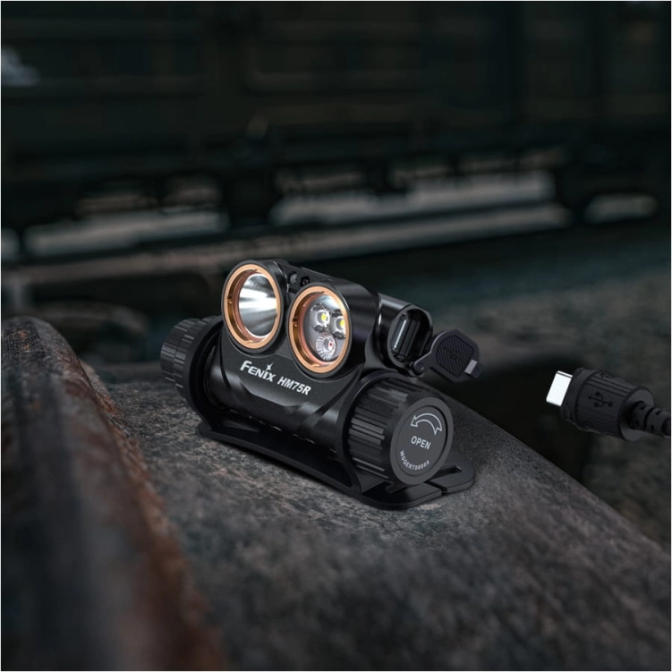 Latarka czołowa Fenix HM75R SE bez dodatkowego zasobnika