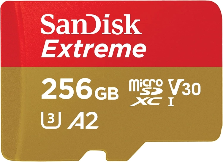 Karta Sandisk Extreme microSDXC 256 GB A2 V30 (190 MB/s)