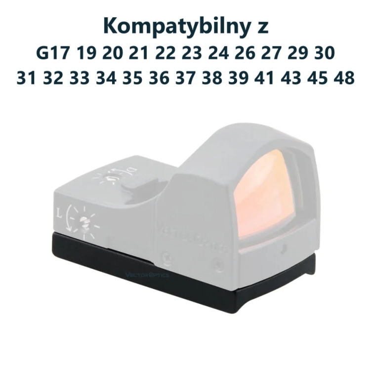Płytka Vector Optics SCRDM-01 Glock Mounting dla celowników ze stopką TEK (Docter Sight)