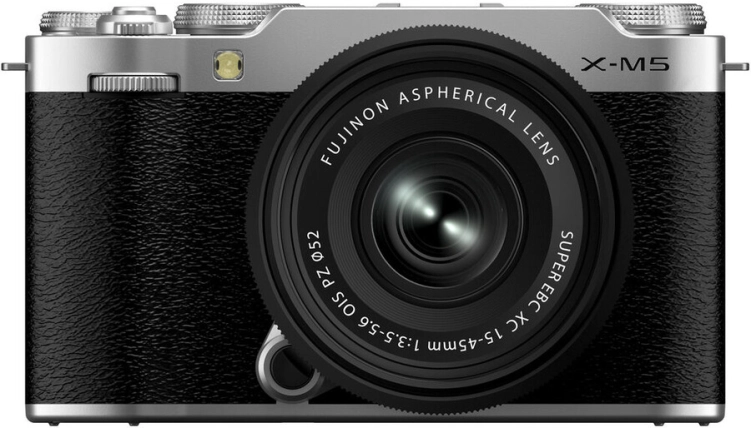 Aparat FujiFilm X-M5 Srebrny + Obiektyw XC 15-45 mm f3.5-5.6 OIS PZ
