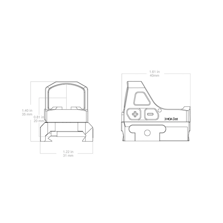 Kolimator Vector Optics Frenzy-S 1x17x21 MGT/RMS Weaver SCRD-73