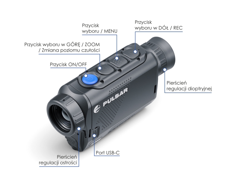 Monokular termowizyjny Pulsar Axion Compact XQ19
