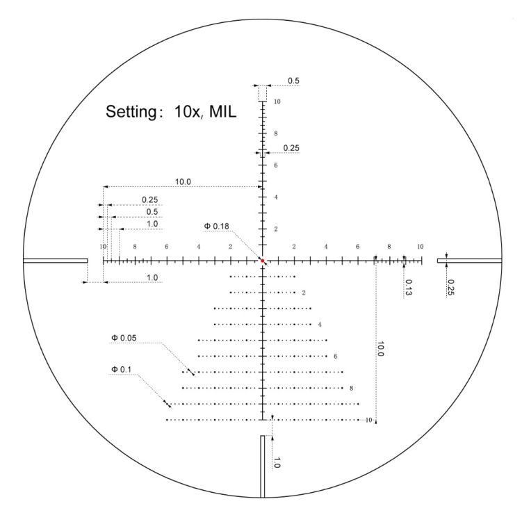Siatka celownicza Vector Optics Veyron 3-12x44 IR Compact SFP MPR-V10 SCOM-40