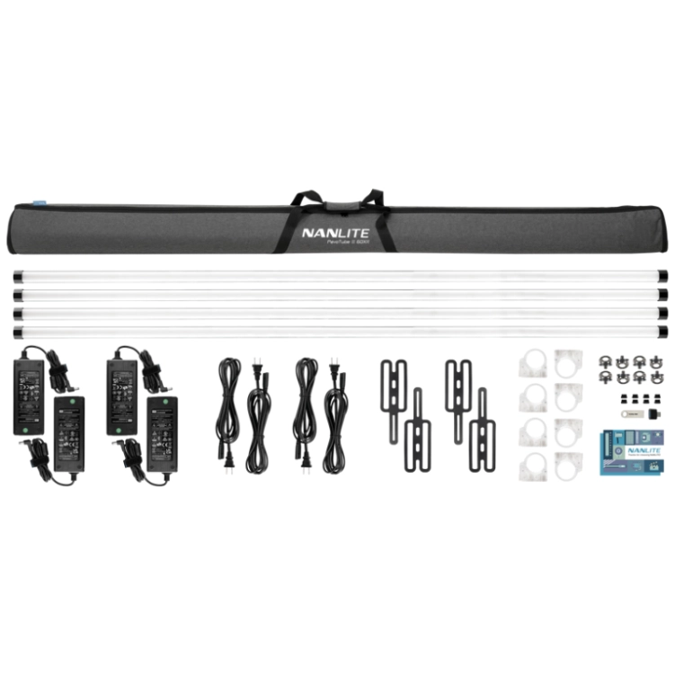 Zestaw Nanlite PavoTube II 60XR 4 tub LED RGBWW z CRMX (4-KIT-S)