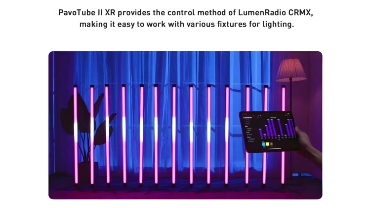 Zestaw Nanlite PavoTube II 60XR 4 tub LED RGBWW z CRMX (4-KIT-S)