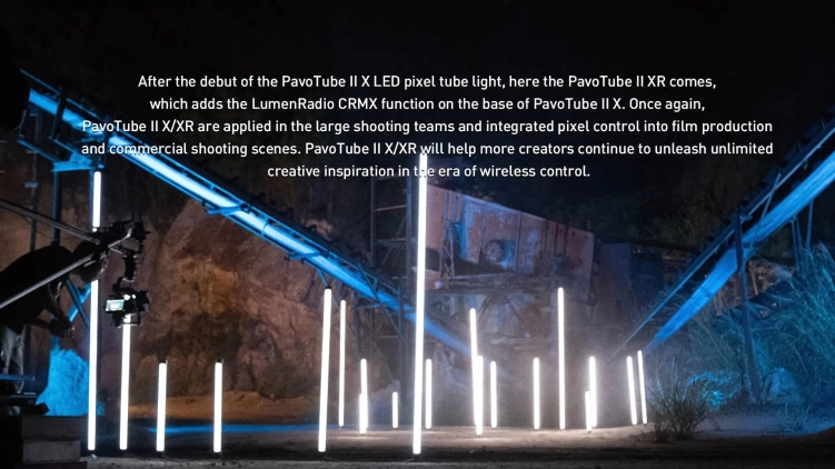 Zestaw Nanlite PavoTube II 60XR 4 tub LED RGBWW z CRMX (4-KIT-S)