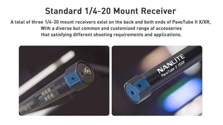 Miecz świetlny Nanlite PavoTube II 15XR – zestaw 8 tub LED