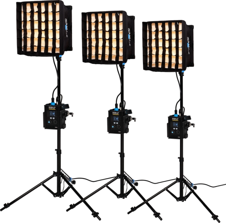 Zestaw Nanlite PavoSlim 60B – 3 panele LED ze statywami