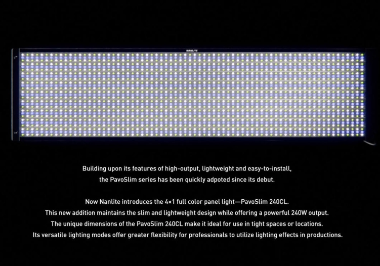 Panel LED Nanlite PavoSlim 240CL – RGBWW