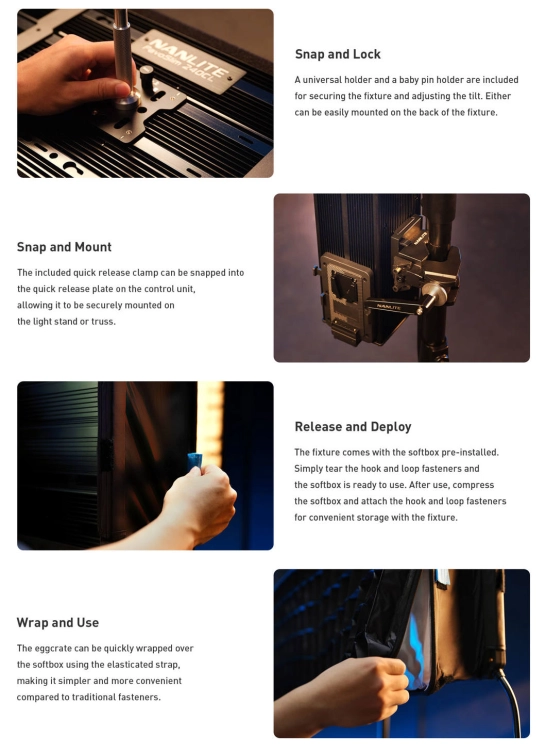 Panel LED Nanlite PavoSlim 240CL – RGBWW