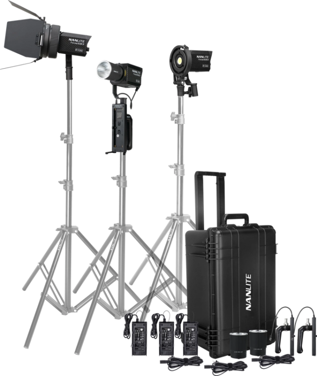 Zestaw Nanlite Forza 60B II – 3 reflektory LED Bicolor