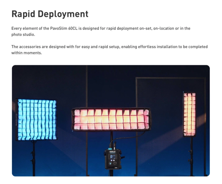 Panel LED Nanlite PavoSlim 60CL – RGBWW Slim