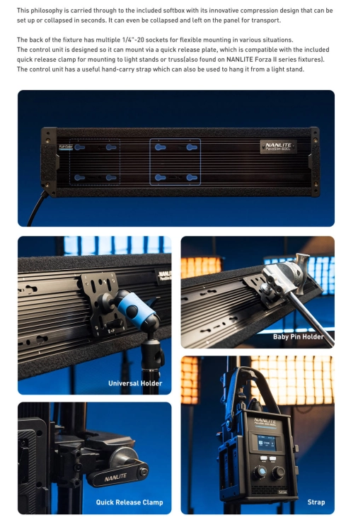 Panel LED Nanlite PavoSlim 60CL – RGBWW Slim