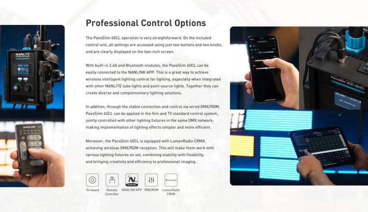 Panel LED Nanlite PavoSlim 60CL – RGBWW Slim