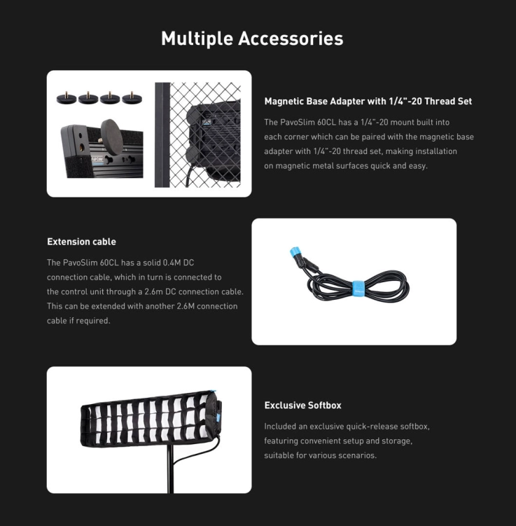Panel LED Nanlite PavoSlim 60CL – RGBWW Slim