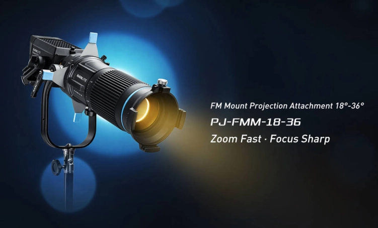 Mocowanie FM Nanlite Projector Mount – z zoomem 18–36°