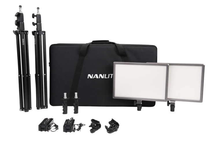 Zestaw Nanlite LumiPad 25 - 2 panele LED ze statywem i torba
