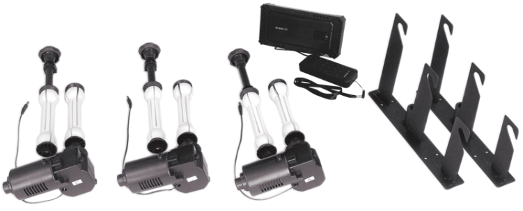 System wind do tła Nanlite - 3-axle background support