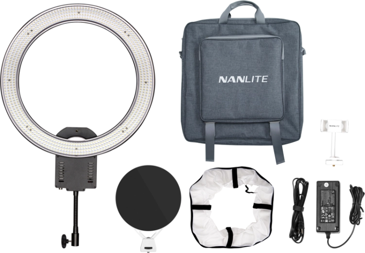 Ring LED Nanlite Halo19 - z torba