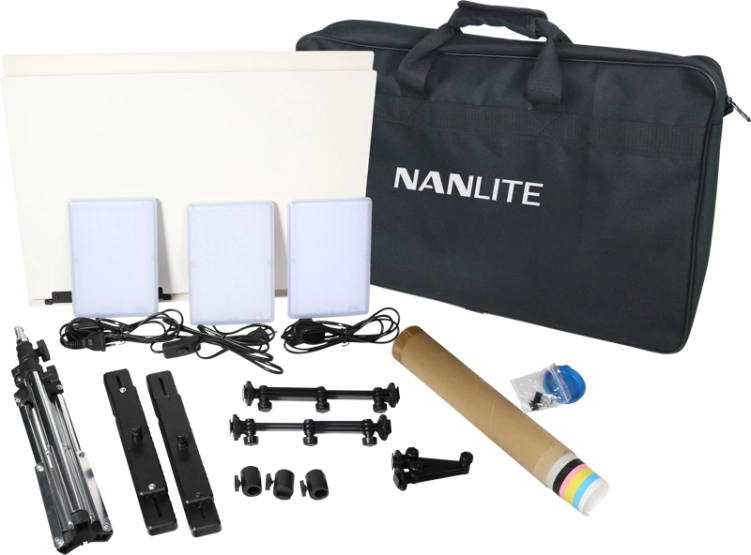 Zestaw 3 paneli LED Nanlite Compac 20