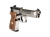 Pistolet wiatrówka Beretta M92 FS nickel/wood 4,5 mm Diabolo CO2