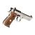 Pistolet wiatrówka Beretta M92 FS nickel/wood 4,5 mm Diabolo CO2
