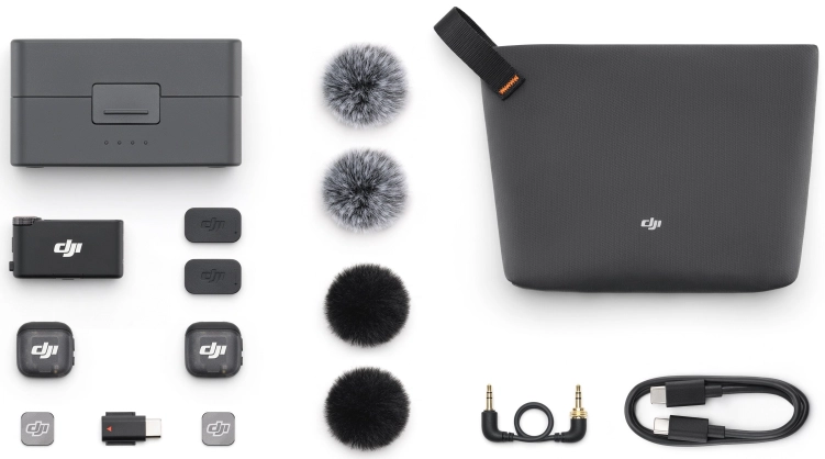 Zestaw bezprzewodowy DJI Mic 3 (2 TX + 1 RX + etui ładujące)