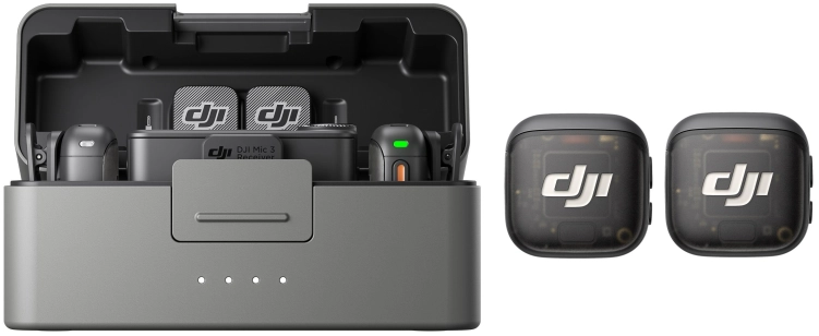Zestaw bezprzewodowy DJI Mic 3 (2 TX + 1 RX + etui ładujące)