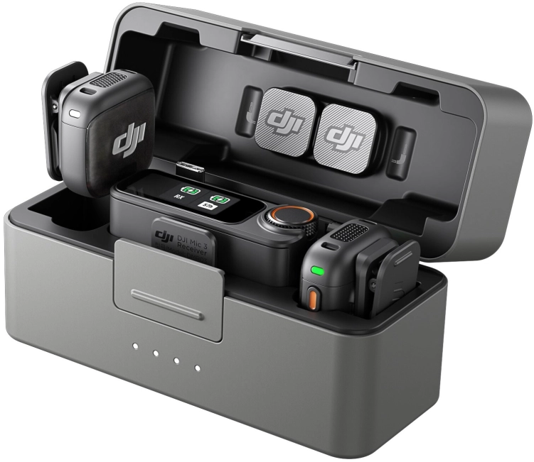 Zestaw bezprzewodowy DJI Mic 3 (2 TX + 1 RX + etui ładujące)