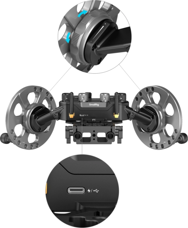 SmallRig 4525 Gimbal Control Wheels do DJI RS Series