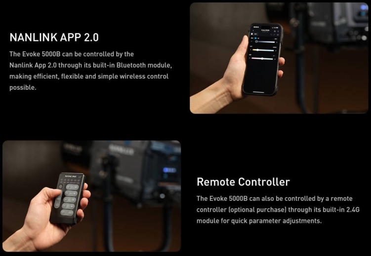 Lampa Nanlux Evoke 5000B + reflektor z 30°