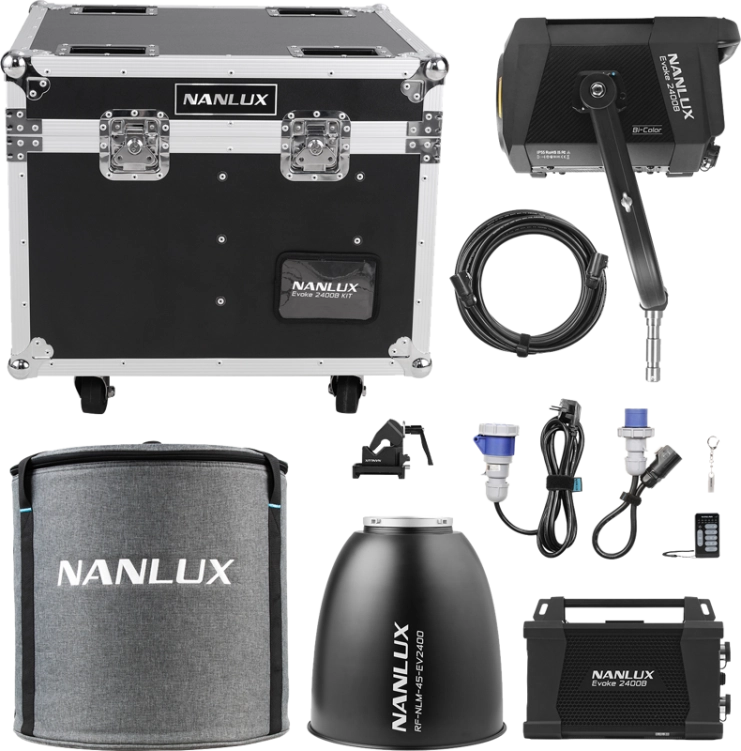 Lampa Nanlux Evoke 2400B + walizka transportowa + reflektor 45°