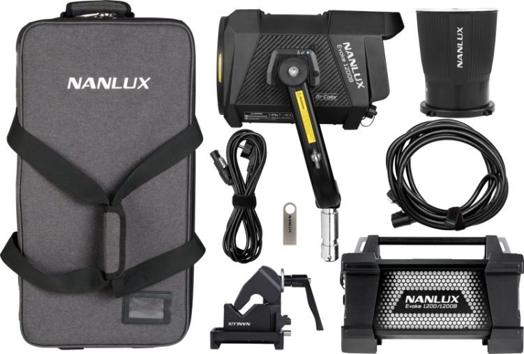 Lampa Nanlux Evoke 1200B reflektor z walizka na kółkach