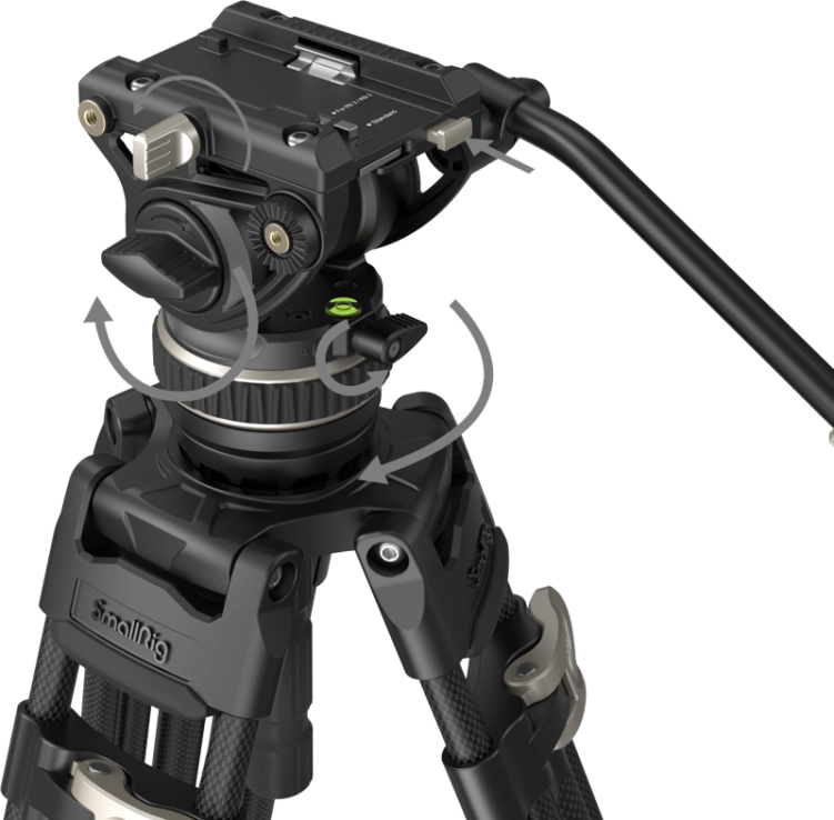 Statyw wideo SmallRig 3989 Heavy-Duty z włókna węglowego zestaw FreeBlazer AD-100