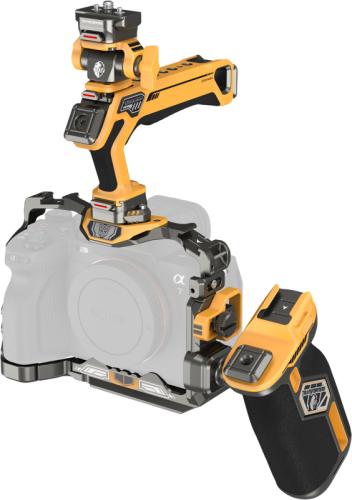 Zestaw klatki SmallRig 5518 HawkLock szybkozłączka do Sony A7R V/ A7 IV/ A7S III (Adv Ed) (Bumblebee)