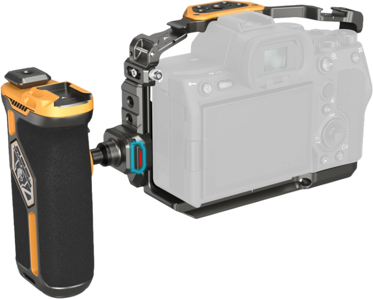 Zestaw klatki SmallRig 5518 HawkLock szybkozłączka do Sony A7R V/ A7 IV/ A7S III (Adv Ed) (Bumblebee)