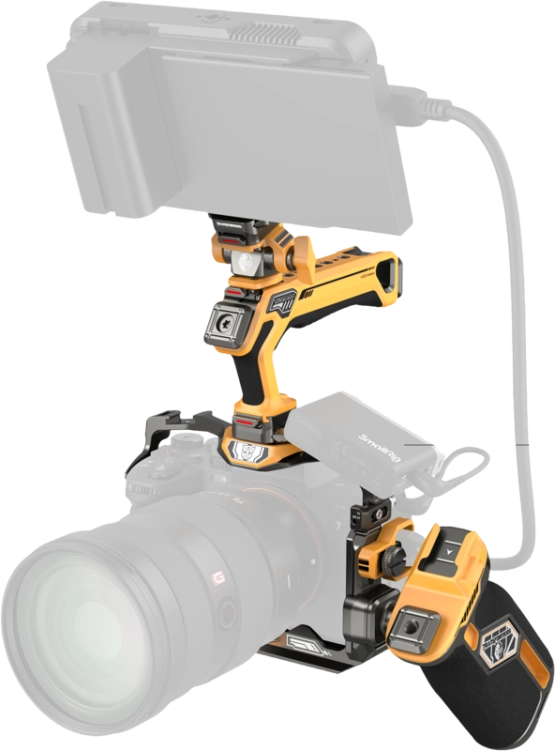 Zestaw klatki SmallRig 5518 HawkLock szybkozłączka do Sony A7R V/ A7 IV/ A7S III (Adv Ed) (Bumblebee)