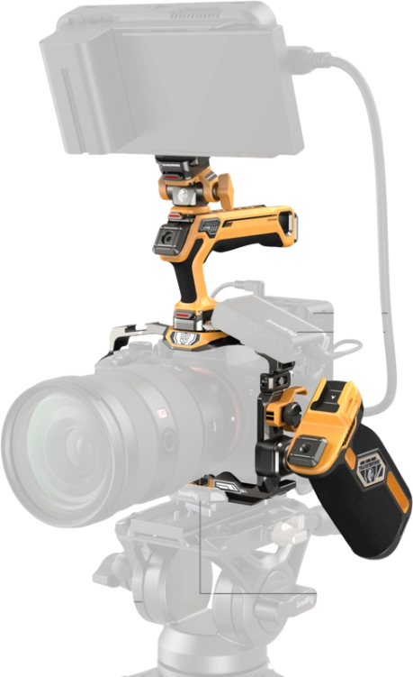 Zestaw klatki SmallRig 5518 HawkLock szybkozłączka do Sony A7R V/ A7 IV/ A7S III (Adv Ed) (Bumblebee)