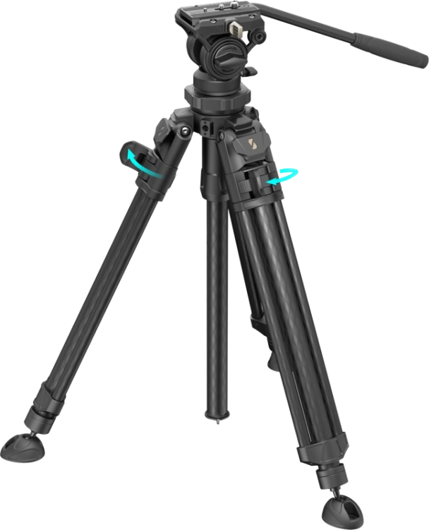 Statyw wideo SmallRig 4420 Lightweight wideo z włókna węglowego AD-50 Pro