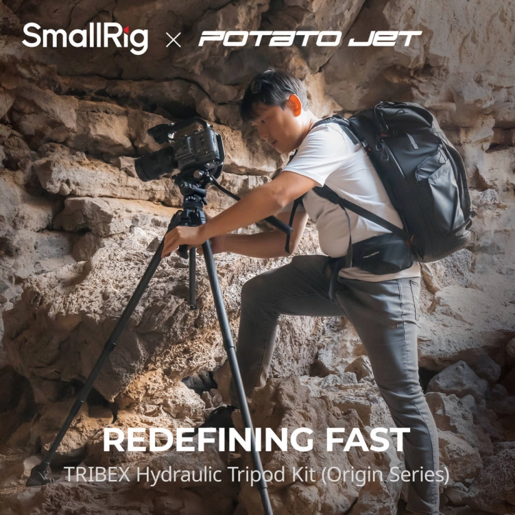 Statyw SmallRig 4858 x Potato Jet TRIBEX hydrauliczny z włókna węglowego