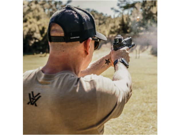 Kolimator Vortex Defender-ST Solar 3 MOA w akcji