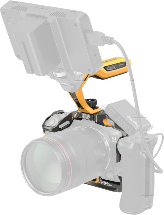 Zestaw klatki SmallRig 5608 Black Mamba do Canon EOS R5 Mark II (BumbleBee Edition)