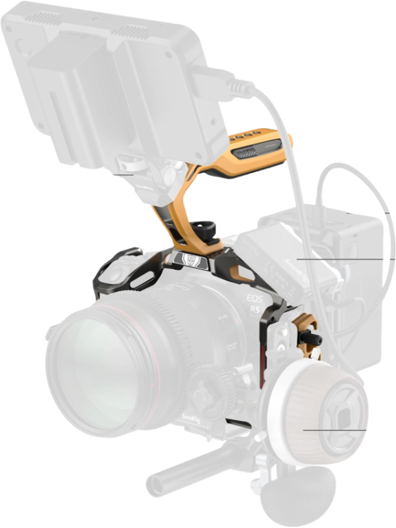 Zestaw klatki SmallRig 5608 Black Mamba do Canon EOS R5 Mark II (BumbleBee Edition)