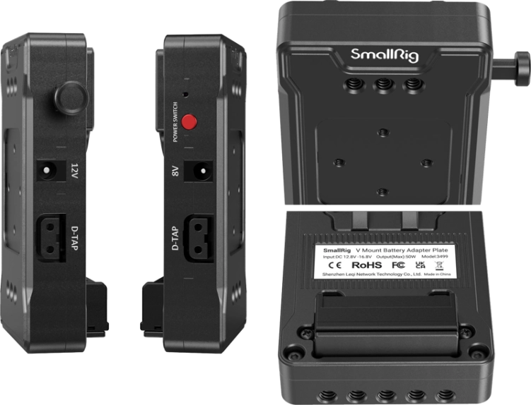 Płyta montażowa SmallRig 3499 płyta/adaptor akumulatora V-mocowanie (Basic Version) z Extension Arm