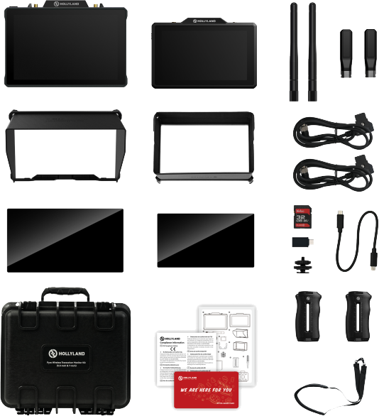 Monitor Hollyland Pyro 5 & 7 bezprzewodowy nadajniko-odbiorczy Monitor zestaw