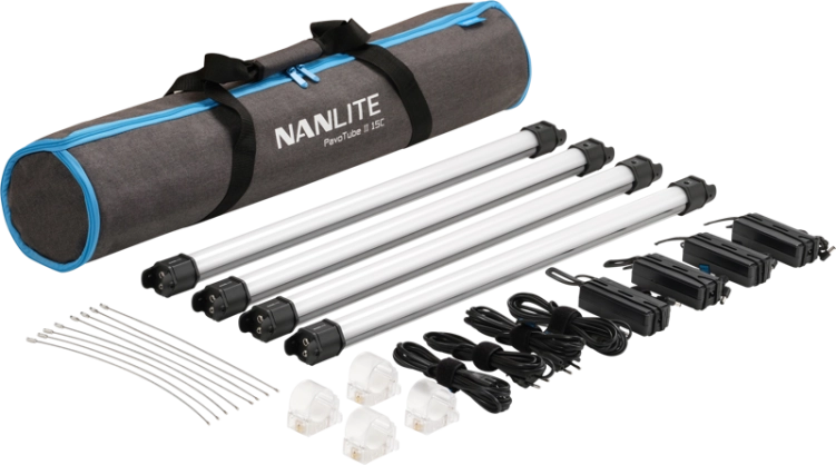 Miecz świetlny Nanlite PavoTube II 15C – zestaw 4 tub LED RGBWW