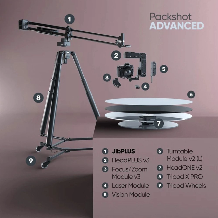 Edelkrone PackShot Bundle - JibPLUS - Advanced